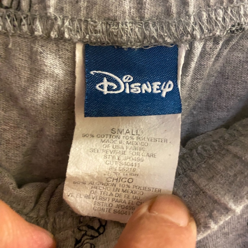 Disney Womens Mickey Mouse Allover Print Gray Pajama Lounge Pants S Small - Picture 4 of 5